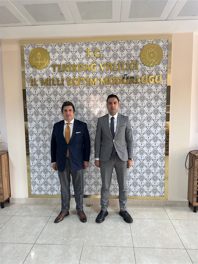 Tekirdağ İl Milli Eğitim Müdürü DR.Abdülaziz YENİYOL Makamında Ziyaret