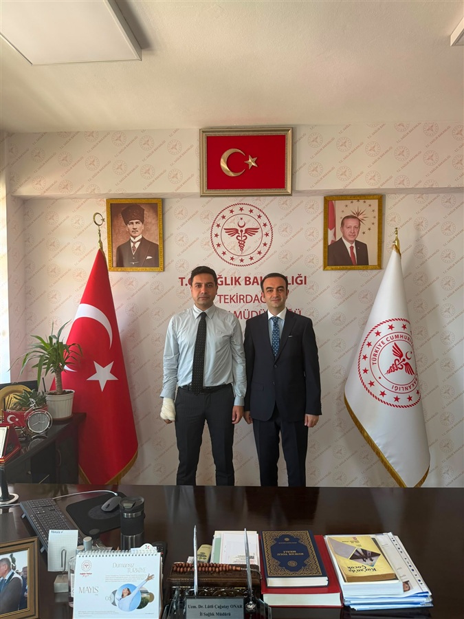 Tekirdağ İl Sağlık Müdürüne Ziyaret.
