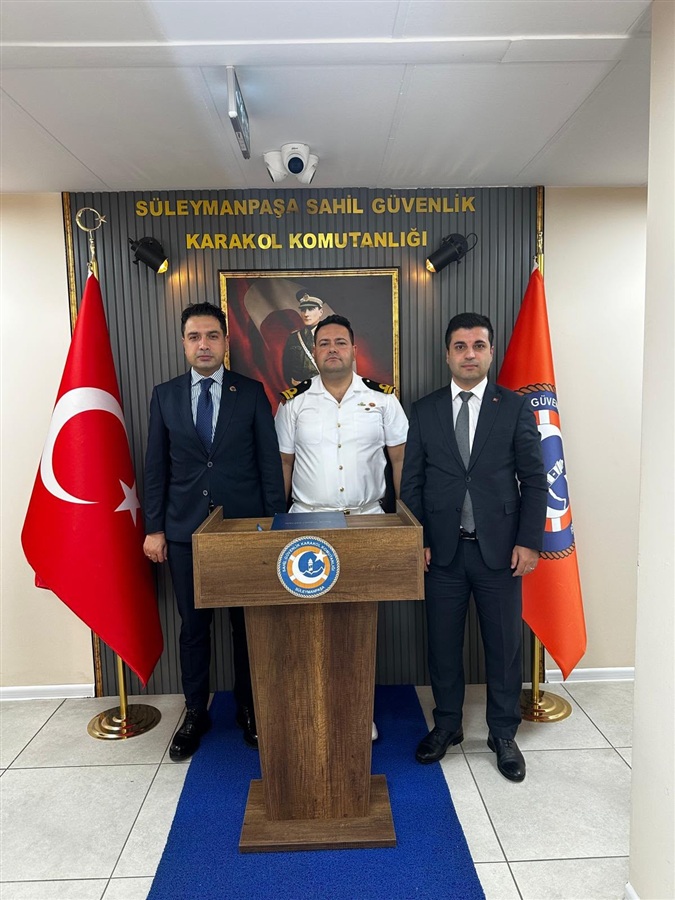 Bölge Müdürmüz Mehmet YAPICI Süleymanpaşa Sahil Güvenlik Komutanlığını Ziyaret Etti