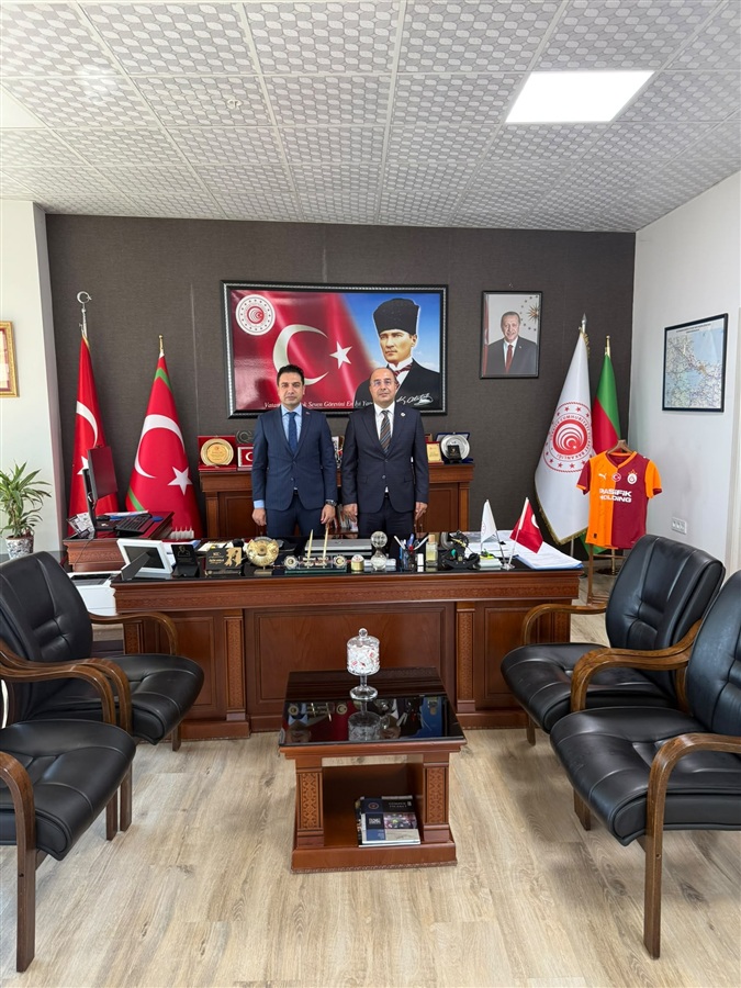 Ergene Kaymakamı Kadir Duman’dan Bölge Müdürümüz Mehmet Yapıcı’ya İade-i Ziyaret